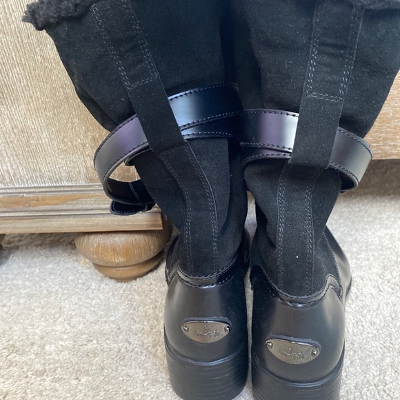NEW COACH ZENA WINTER MOTO BOOTS SZ 9 RV $298! - Picture 3 of 5